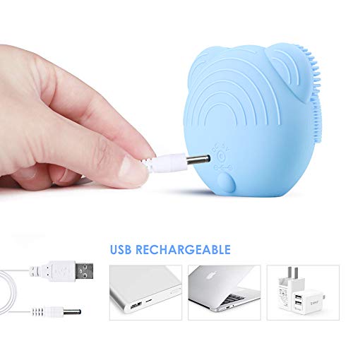 【Sunmay Youth】SUNMAY Cepillo de Limpieza Facial, Antibacteriano Silicona Recargable Masajeador Facial y Dispositivo de Cuidado de la piel