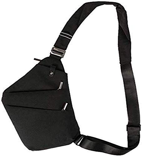 SUNSEATON Mochila de Hombro, Bandolera para Hombres y Mujeres, Bolsa Ligera de Mochila para Escuela Senderismo Camping Ciclismo Gimnasio etc (Negro)