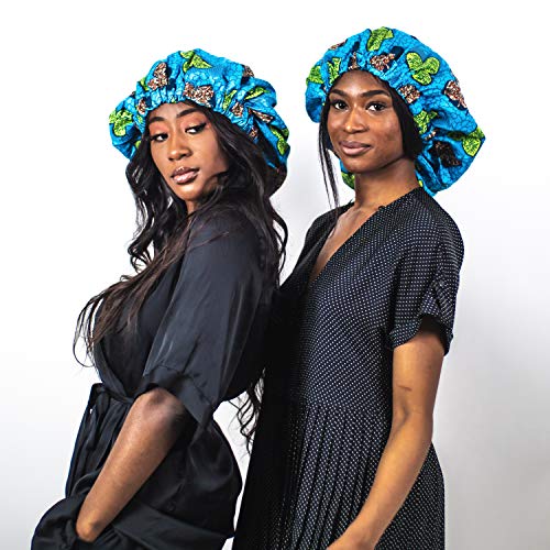 SUNSET – Gorro Nocturno Con Interior De Satén/Charlotte Indispensable Para El Cuidado Del Cabello Y Los Peinados Protectores Para Todo Tipo De Cabello (Afro/Rizado, Liso y Locks)