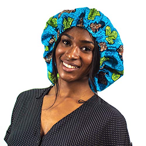 SUNSET – Gorro Nocturno Con Interior De Satén/Charlotte Indispensable Para El Cuidado Del Cabello Y Los Peinados Protectores Para Todo Tipo De Cabello (Afro/Rizado, Liso y Locks)