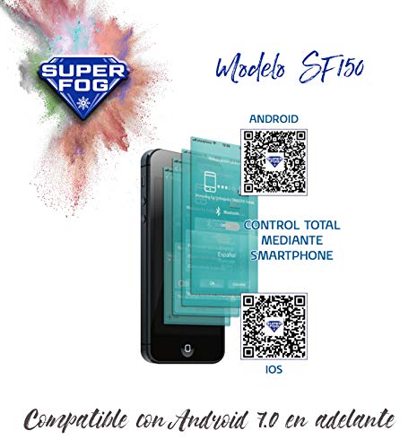 SUPERFOG Kit de nebulización con 20 Puntos de enfriamiento. Refrigeración por Agua pulverizada. Neblina refrescante para Patios, terrazas y áreas Exteriores Desde 5 hasta 50 Metros Cuadrados.