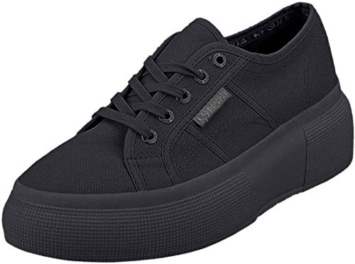 Superga 2287-cotw, Zapatillas de Gimnasia para Mujer, Negro (Total Black 997), 41 EU