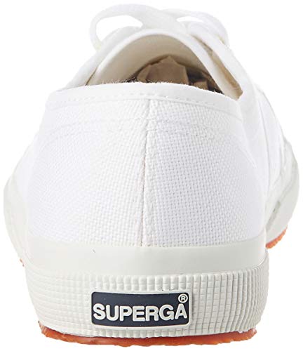 Superga 2750 Cotu Classic, Zapatillas Unisex Adulto, Blanco (White/Gold A15), 37.5 EU