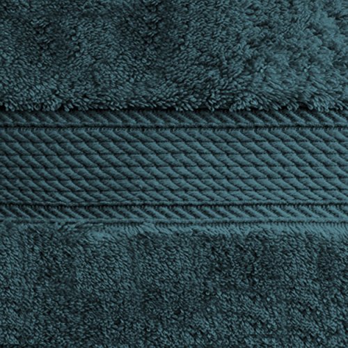 Superior 900GSM TL Juego de Toallas de baño de algodón Egipcio de 900 g, Color Verde Azulado, 100% Peinado, 2PC Bath Towel