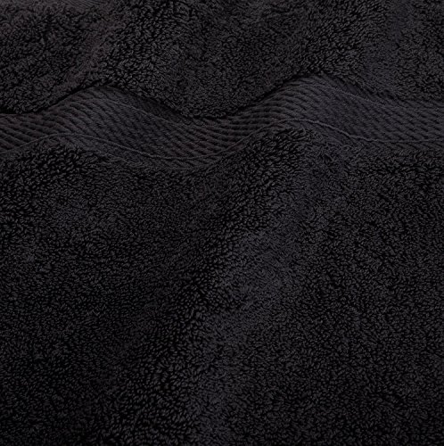 Superior - Juego de Toallas de algodón de 900 g/m2, Color Negro, 3 Piezas