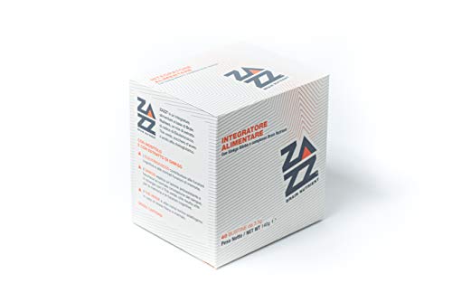 Suplemento para memoria y concentración Zazz. Nootrópico natural con ginkgo biloba, eleuterococo, té verde - Contra el cansancio, Proporciona energía, bienestar físico y mental - Paquete de 40 sachets