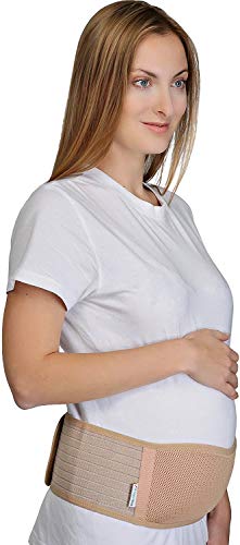 Supportiback® Cinturón de Maternidad | Faja Abdominal y sujeción de Espalda para el Embarazo, Post-Embarazo – Material Suave y Transpirable. Sujeción para aliviar el Dolor de Espalda, y Suelo pélvico