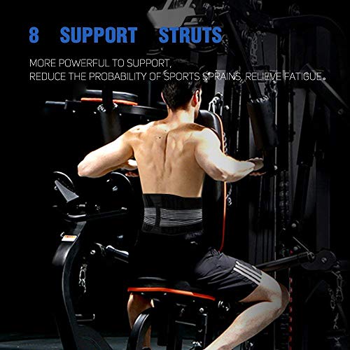 SUPRBIRD Lumbar para la Espalda, Soporte Lumbar para Aliviar el Dolor y Lesiones, Cinturon Lumbar Prevenir Daños, Faja Lumbar para la Espalda para Hombres/Mujer con Tirantes