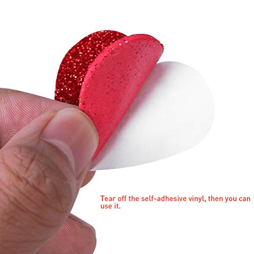 SUPVOX 230 Unids Glitter Pegatinas Autoadhesivas corazón y Estrellas Formas para Manualidades de artesanía Infantil Tarjetas de felicitación decoración de la Pared en casa