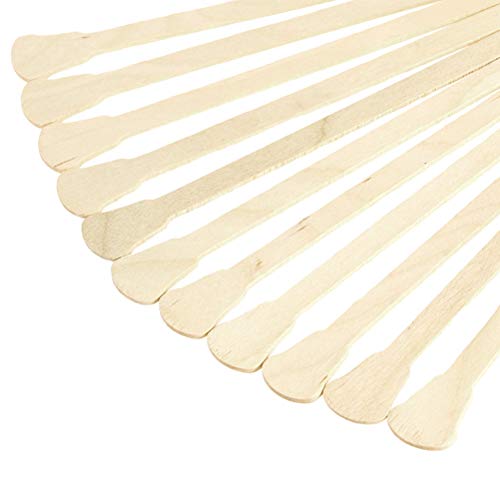 SUPVOX 300 unidades de cera de madera para la depilación con cera para cejas y cejas (color de madera original)