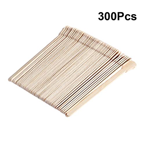 SUPVOX 300 unidades de cera de madera para la depilación con cera para cejas y cejas (color de madera original)