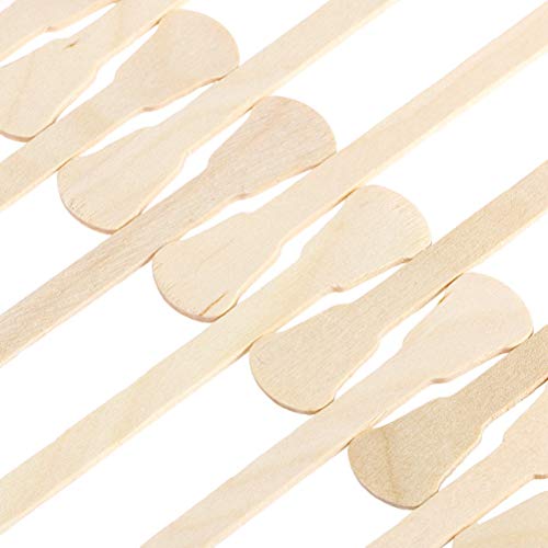 SUPVOX 300 unidades de cera de madera para la depilación con cera para cejas y cejas (color de madera original)