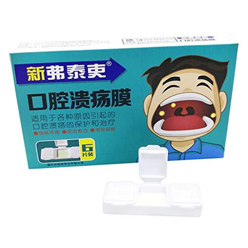 Supvox 6Pcs Tratamiento de Alivio de La Aftas Bucales Disolución Rápida de Las Úlceras Bucales Y Tabletas de Puntos de Curación de Irritación Oral