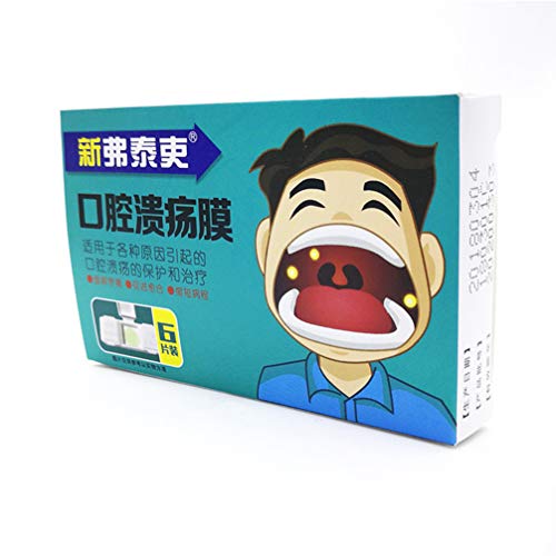 Supvox 6Pcs Tratamiento de Alivio de La Aftas Bucales Disolución Rápida de Las Úlceras Bucales Y Tabletas de Puntos de Curación de Irritación Oral