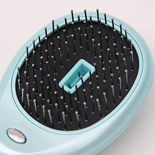 SUPVOX Mini Cepillo Alisador de Pelo Cepillo Alisador Eléctrico (Verde, sin batería)