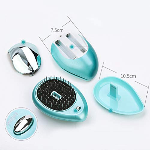 SUPVOX Mini Cepillo Alisador de Pelo Cepillo Alisador Eléctrico (Verde, sin batería)