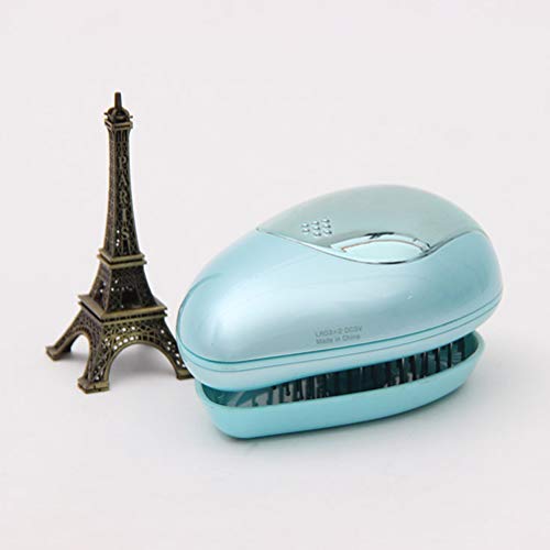 SUPVOX Mini Cepillo Alisador de Pelo Cepillo Alisador Eléctrico (Verde, sin batería)