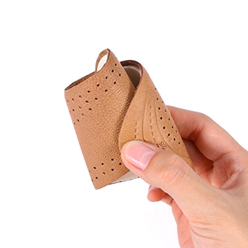 SUPVOX Plantillas ortopédicas de cuero para niños recortables insertos suaves y confortables para alivio del dolor (Tamaño 24-28)