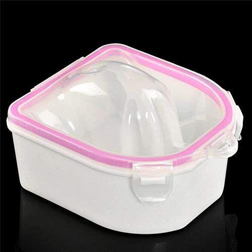 Surfilter Nail SPA Resistente a la acetona Remojo Recipiente de agua tibia Manicura Recipiente para uñas Herramienta de tratamiento de manicura - Color aleatorio (Stye 2)