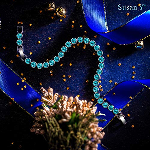 Susan Y regalos día de la madre pulsera mujer de mujeres niñas cristal de swarovski joyería de moda fina regalos de cumpleaños para damas hermana novia aniversario regalos para esposa