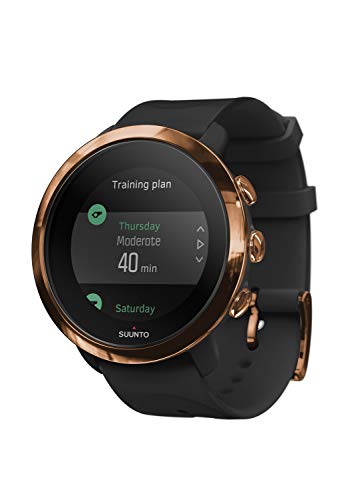 Suunto 3 Fitness - Reloj Multideporte con GPS y pulsómetro incorporado, Pantalla Matricial, Unisex Adulto, Negro/Cobre (Copper), Talla Única