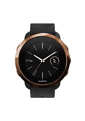 Suunto 3 Fitness - Reloj Multideporte con GPS y pulsómetro incorporado, Pantalla Matricial, Unisex Adulto, Negro/Cobre (Copper), Talla Única