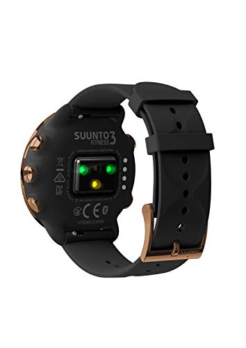 Suunto 3 Fitness - Reloj Multideporte con GPS y pulsómetro incorporado, Pantalla Matricial, Unisex Adulto, Negro/Cobre (Copper), Talla Única