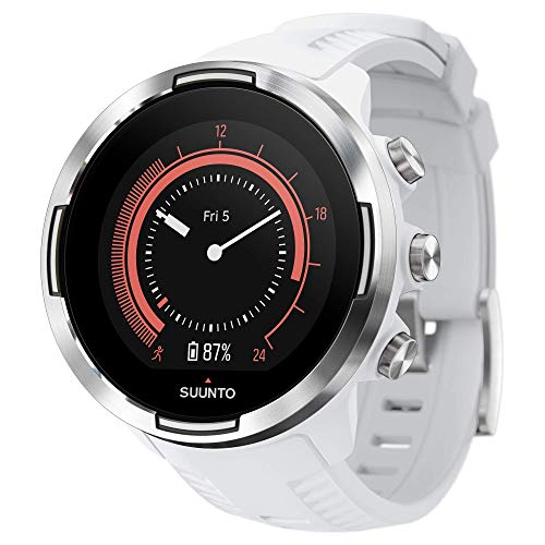 Suunto 9 Baro Reloj Multideporte GPS sin cinturón de frecuencia cardíaca, Unisex Adulto, Blanco, 24.5 cm