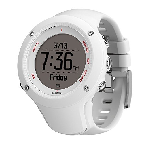 Suunto - Ambit3 Run HR - SS021259000 - Reloj GPS Multideporte + Cinturón de frecuencia cardiaca (Talla M) - Sumergible 50 m - Blanco