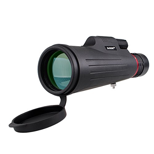 Svbony SV12 Telescopio Monocular, 8-24x50 Zoom Monocular, Portátil Compacto FMC Lens Monocular para Deportes de Aire Libre Acampar Senderismo Climbing (Negro)