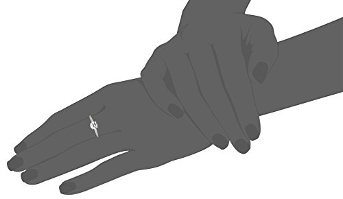 Swarovski Anillo Attract Round, Blanco, Baño de Rodio