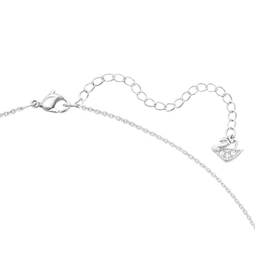 Swarovski Conjunto Angelic Square, blanco, Baño de Rodio