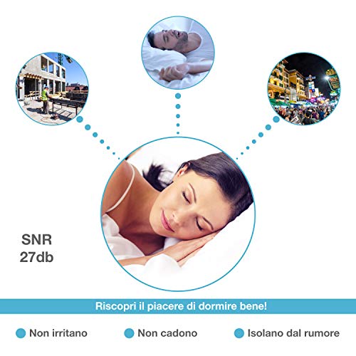 Sweet Dreams 6 Pares Tapones Oidos Dormir Ear Plugs Tapones Oidos Ruido Anti Ronquidos En Silicona Protección Auditiva 27db Con Estuche De Viaje Gratis Apnea Sueño Protector Oidos Ruido Musica