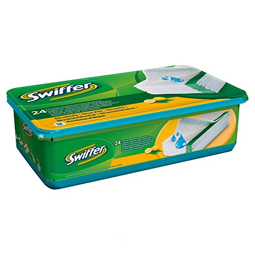 Swiffer Kit 1 Mopa de Suelo con 8 Dusters + 24 Ropa húmeda + Recambios de Duster 80's - Paquete