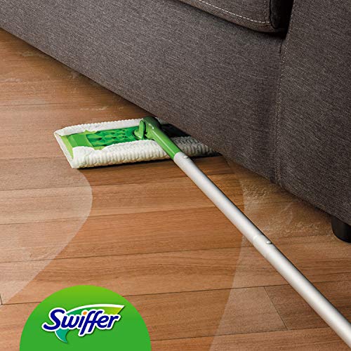 Swiffer - Paños de repuesto para escoba, para atrapar y capturar 3 veces más polvo, suciedad y pelos de una escoba tradicional 76 Panni
