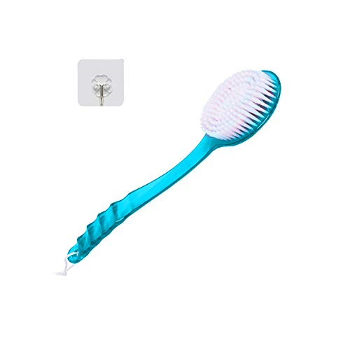 SwirlColor Cepillo Espalda, Cepillo de Baño Cuerpo Masaje con el Plastico(Azul)