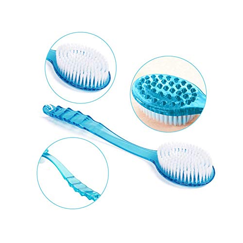 SwirlColor Cepillo Espalda, Cepillo de Baño Cuerpo Masaje con el Plastico(Azul)