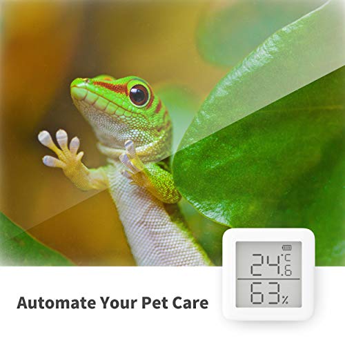 SwitchBot Termómetro e higrómetro Compatible con Alexa, Google Home, HomePod y IFTTT