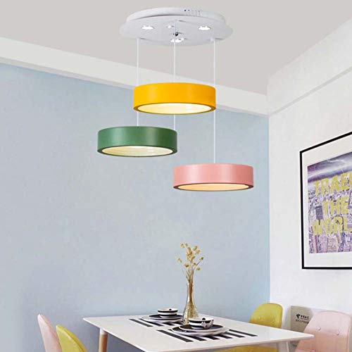 SXFYWYL Araña Colgante Moderno lámpara de suspensión Simplicidad Colgante Macaron luz Creativa Fixture vestíbulo exhibición Sala de Ocio Club,B:D35.5CM