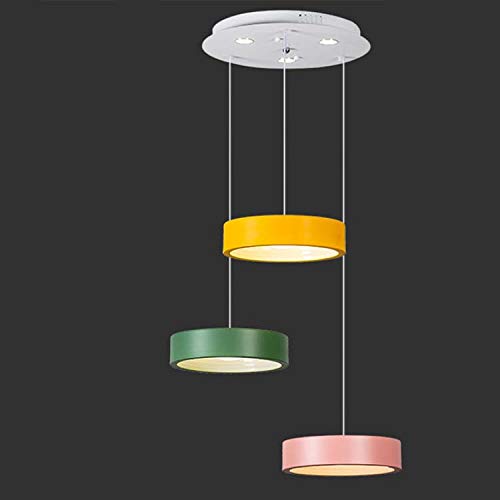 SXFYWYL Araña Colgante Moderno lámpara de suspensión Simplicidad Colgante Macaron luz Creativa Fixture vestíbulo exhibición Sala de Ocio Club,B:D35.5CM