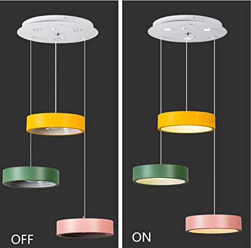 SXFYWYL Araña Colgante Moderno lámpara de suspensión Simplicidad Colgante Macaron luz Creativa Fixture vestíbulo exhibición Sala de Ocio Club,B:D35.5CM