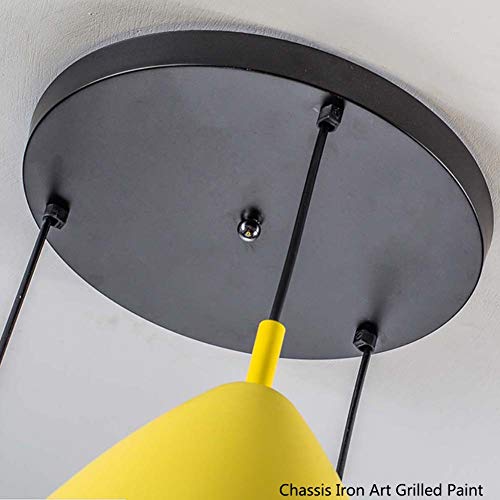 SXFYWYL Araña Colgante nórdico Luz Macaron Lámpara Colgante Simplicidad Luminaria E27 Lobby Sala de exposiciones Club de Ocio,d:28cm