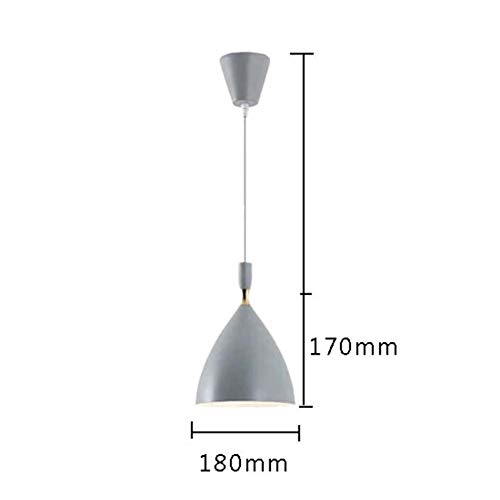 SXFYWYL Lámpara de suspensión nórdica de araña Creative Macaron Colgante luz E27 Base para Dormitorio Oficina Restaurante café Leisure Club,Gray