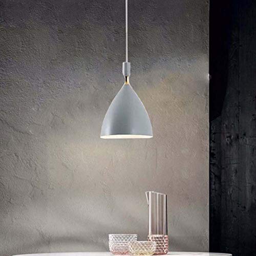 SXFYWYL Lámpara de suspensión nórdica de araña Creative Macaron Colgante luz E27 Base para Dormitorio Oficina Restaurante café Leisure Club,Gray