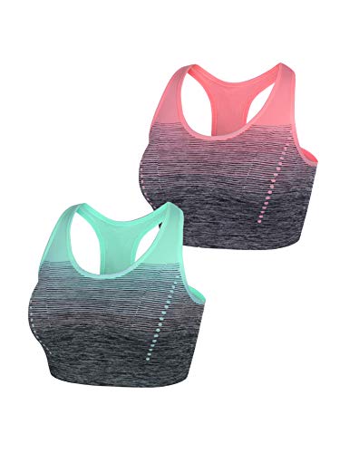 Sykooria Sujetador de Entrenamiento para Mujer Sujetador Deportivo Acolchado Deportivo de Alto Impacto sin Tirantes con Espalda Descubierta Crop Top para Gimnasio Yoga Running