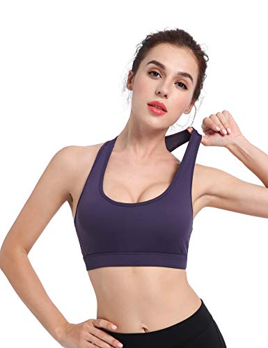 Sykooria Sujetador Deportivo para Mujer Eliminación de Ropa Deportiva sin Cables de Alto Impacto Sujetador Acolchado Crop Top para Gimnasio Yoga Running
