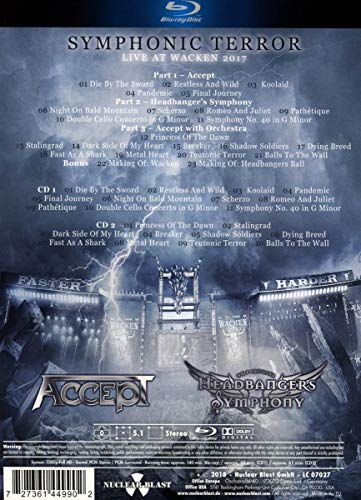 Symphonic Terror: Live At Wacken 2017 (Blu-Ray + 2 CDs)