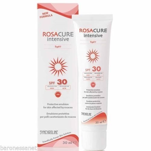 Synchroline Rosacure - Crema intensiva con SPF 30, 30 ml, para el enrojecimiento de la rosácea y la protección contra el sol