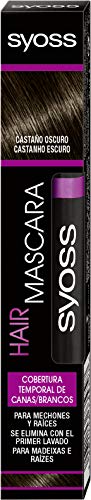 SYOSS - Hair Mascara - Cubre Canas - Color Castaño Oscuro - 16ml