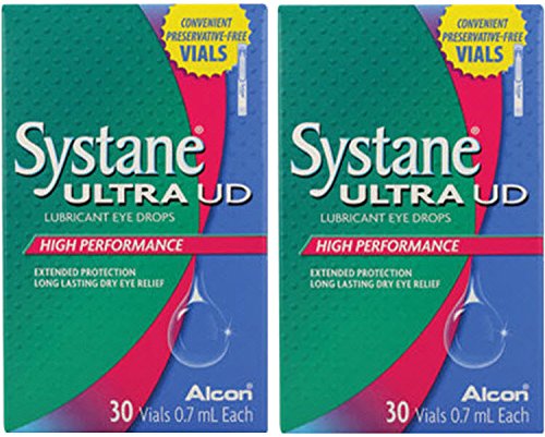Systane Ultra UD - Lágrimas oculares lubricantes, 2 cajas de 30 viales (60 viales en total)